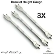 Dental Orthodontics Bracket Positioner Measuring bracket Height Guage 18mm 3X