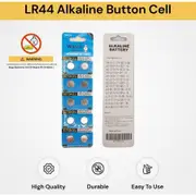 10PCs LR44 Alkaline Button Cell Battery