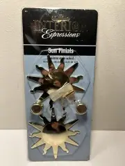 Interior Expressions By Dritz Vintage Sun Finials For Curtain Rods