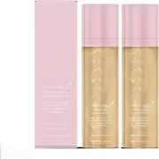 Sunglaze Sheer Setting Mist Sunscreen SPF 50, Hydrating Makeup-Friendly Glow Spray for Face, Reef-Safe Non-Greasy Formula, Non-Greasy & Fast-Absorbing, Shimmer Sunscreen-Broad (2pcs)