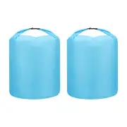 2Pcs 40L Waterproof Dry Bag Dry Backpack Roll Top Lightweight Sky Blue