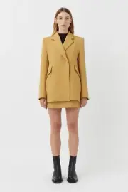 CAMILLA AND MARC Ambrose Tailored Blazer Mustard Yellow 8 S