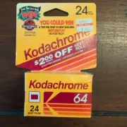 Kodak Kodachrome 64 24 Exposures Color Slides DX 35mm Film NOS in Box