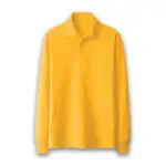 黃色長袖POLO衫長袖POLO領襯衫男女上衣