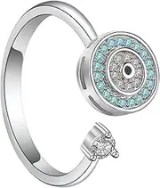 Mirpuytn Fidget Ring,Fidget Toy Sensory Rings for Men Women - Fidget Toy, Exquisite Stylish Fidget Jewelry for Friends, Families, Holidays