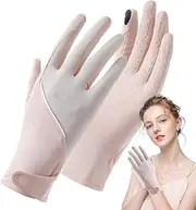 [Generic] Women's Sunblock Gloves | Cooling Ice Silk Gloves for Women - Anti-Slip Particles Women Sun Gloves for Camping Outdoor Activities
