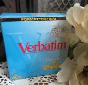 10pk sealed Verbatim DataLife MF 2HD High Density Formatted IBM 3.5 Diskette