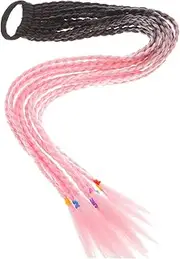 LIFKOME Colored Braided Wigs Hair Extensions with Hair Rope Flexible Ponytail Holders for Stylish and Comfortable for Daily Wear and Fashionable Looks