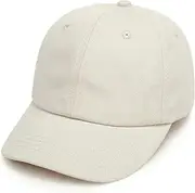 [Urban Virgin] Toddler Baseball Hat Baby Boys Cap Girls Adjustable Dinosaur Baseball Hats Kids Boy Caps Toddler Sun Hats, Pure Greamy White, 2-4 Years