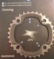 Shimano XTR M970 32T-AB x 104BCD MTB Chainring- Ti/Comp NEW 3x9-Spd-'07- NIB
