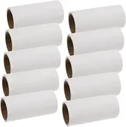 10pcs Removable Sticky Paper Masking Mini Car Vent Dryer Floor Lint Roller Lint Rollers Refills Hair Removal Pets Cleaner Conditioner Product Dog Remove Kit Cat Chomp Wipes White