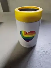 Bottle and Can Double-Wall Insulater Drink Holder - Rainbow HEART