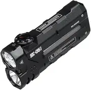 LOOP GEAR SK05 Flat LED Flashlight with 6000mAh Power Bank, Rechargeable EDC Light Combines Floodlight, Spotlight and Sidelight, 2850 High Lumens, Magnetic Tail, IP68 Perfect for Camping, Outdoor
