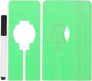 uxcell Clothes Dividers for Hanging Clothes, 24 Pack Rectangle Clothing Rack Dividers Blank Labels Sorting Separator with Marker Pen for Closet, Green