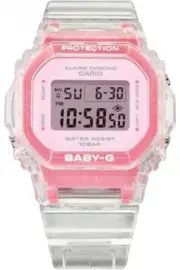 Casio Baby-G Transparent Pink Digital Watch BGD-565SJ-7ER