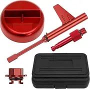Fulasun 4Pcs Transmission Fill Adapter Aluminium Alloy Transmission Fluid Oil Filling High Safety Oil Change Tool Compatible with Benz Fulasun(gules)