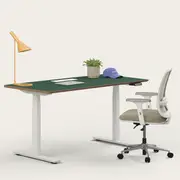 Recess Ergo Bundle | Ergonomic Chair Desk | Home Office Furniture Packages, Eucalypt / Small - 120W x 70D (cm) / Forest/White