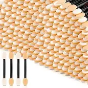 Aymorder 300 PCS Eyeshadow Brushes Sponge, Dual Sided Eye Shadow Applicator, Tipped Oval Foam Eyeshadow Makeup Brush Sponge (Black)