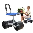 Garden Cart Rolling Stool Foldable Gardening Seat with Adjustable Height manner