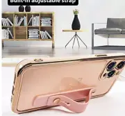 KANGHAR Designed for iPhone 13 Pro Max Case with Strap Pink