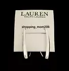 Lauren Ralph Lauren Silver Tone Threader Earrings