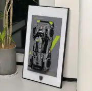 Display Wallboard for Lego Technic Peugeot Hypercar 42156 (Display Only) - New