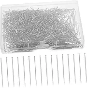 SEWACC Straight Sewing Pins Flat Head Pins for Fabric Quilting Dressmaking Essential Sewing Tools Portable Box for Office Crafting Creative Projects