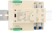 YCQ5-100 2P 63A/100A Automatic Transfer Switch Din Rail 50/60Hz AC220V ATS PV System Power to City Power(100A)