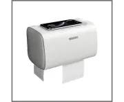 Toilet Paper Holder Waterproof Wall Mounted Roll Paper Tissue Box Shelf Bathroom