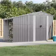 Garden Tool Shed Outdoor Storage House Workshop Sheds With Corner Protector Grey