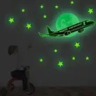 High Quality Wall Stickers Kids Moon PVC Ceiling Dark Glow In The Dark