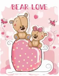 在飛比找博客來優惠-bear love: Valentines Day Colo