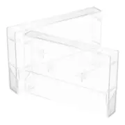 2 Pcs Tape Storage Box Audio Cassette Cases Vintage Protector Display
