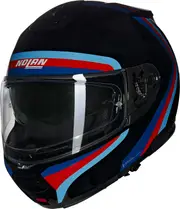 Nolan N100-6 Assoluto 348, flip up helmet , color: Black/Red/Blue/Light Blue , size: XS
