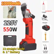 13000mAh Wool Shear Tool Sheep Goat Shearing Machine Cutter Scissor Clipper Set