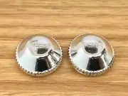 MKS - New School Domed Pedal Caps - Chrome - old school bmx