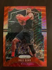 2019-20 Panini Prizm Prizms Ruby Wave #62 Kris Dunn Bulls