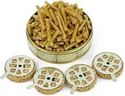 Wicks and Cork Floats for Orthodox Vigil Oil Lamps - Beeswax and Paraffin Wicks for Floating Candles, for Home or Church Use (Beeswax)