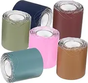 DOITOOL 6 Rolls Removable Bulletin Board Border Trim Pure Border Stickers for Classroom Decor DIY Craft Projects and Office Decoration