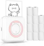 All-in-one Photo Printer Multifunction Portable Printer Wireless Instant Mini Printer Support BT Connection for Smartphone with 11 Paper Rolls 57mm Compatible with iOS Android