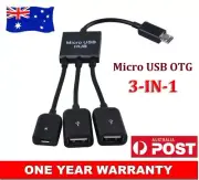 New 2in1 Micro USB OTG Dual Hosting Adapter Cable For Raspberry Pi Zero AU Stock