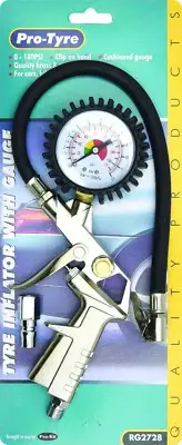 RG2728 - PkTool - TYRE INFLATOR WITH DIAL GAUGE