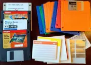 9 New 3.5" Floppy Disks Imation/IBM Diskettes & 4 Driver Floppies Labels Sticker