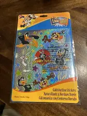 Looney Tunes Foil Stickers Taz Bugs Tweety Daffy
