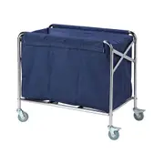 Silver Linen Trolley (foldable cart )