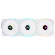 Lian Li UNI Fan TL LCD 120mm Wireless Control Reverse Blade Fan White - (3-Pack) with Controller (12RTLLCD1W3W)