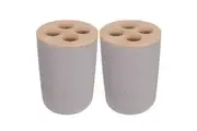 2x Eco Basics Toothbrush Razor Caddy Holder Stand Bathroom Storage Organiser CHA