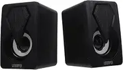 TEHAUX 1 Pair Portable USB Computer Speaker Fashionable Design for Compact with Powerful Sound for Music Gaming and Tv Streaming Random Style