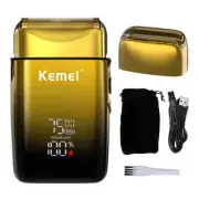 Electric Shaver with LED Hair Beard Razor Bald Head Shaving for Men Kemei TX10