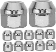 Alipis 20pcs Tire Screws Spline Lug Nut Socket Wheel Lock Tool Wheel Studs and Lug Nuts Extended Lug Nuts Wheel Lug Nuts Socket Wheel Lugs Wheel Lock Steel Silver
